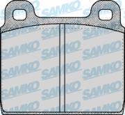 5SP026 Sada brzdových desticek, kotoucová brzda Samko
