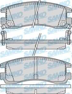 5SP1031 Sada brzdových desticek, kotoucová brzda Samko