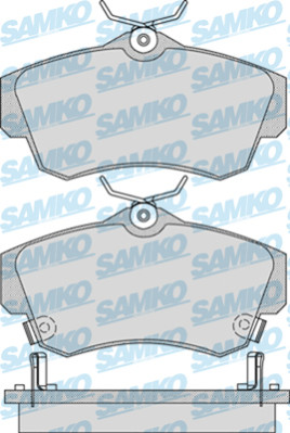 5SP1061 Sada brzdových desticek, kotoucová brzda Samko