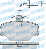 5SP1092 Sada brzdových desticek, kotoucová brzda Samko
