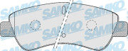 5SP1188 Sada brzdových desticek, kotoucová brzda Samko