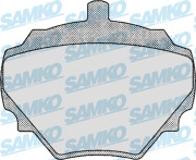 5SP392 Sada brzdových desticek, kotoucová brzda Samko