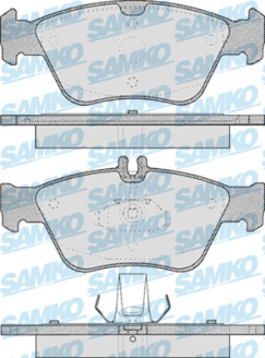 5SP409 Sada brzdových desticek, kotoucová brzda Samko