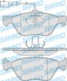 5SP720 Sada brzdových desticek, kotoucová brzda Samko